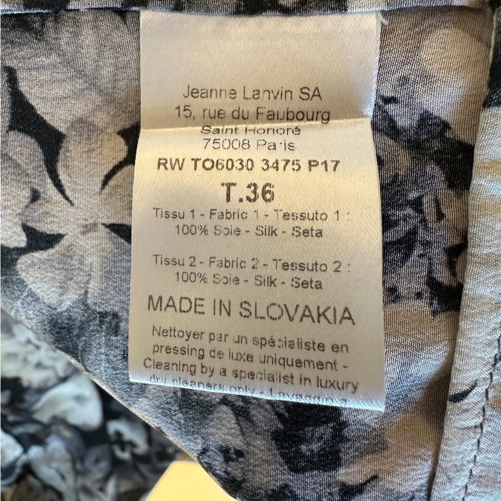 Lanvin Floral Silk Top - Picture 5 of 6